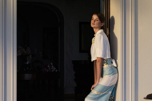 Pantalone palazzo maiolica - immagine 2