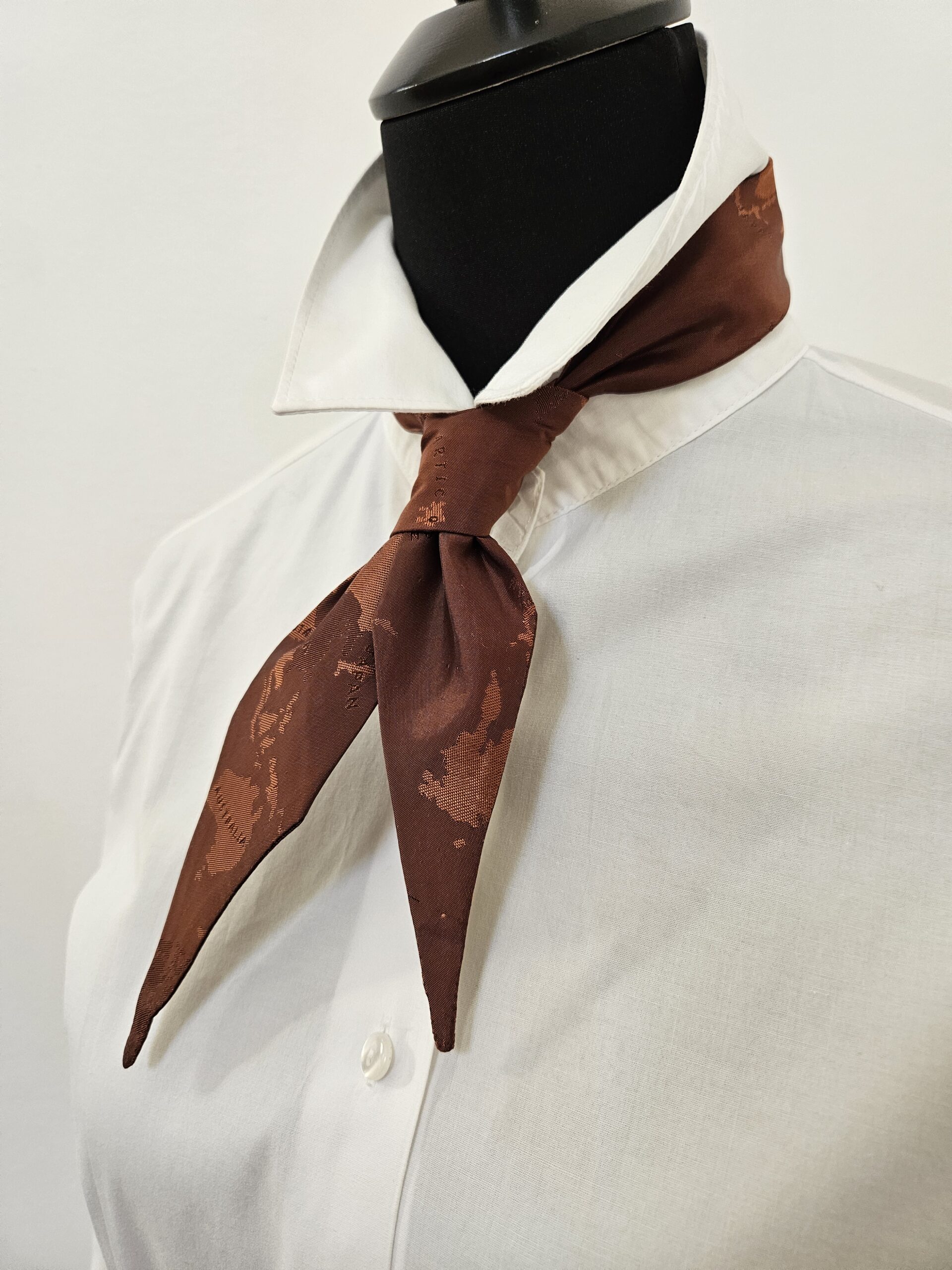 Cravatta da donna - Geographic bronze - immagine 4