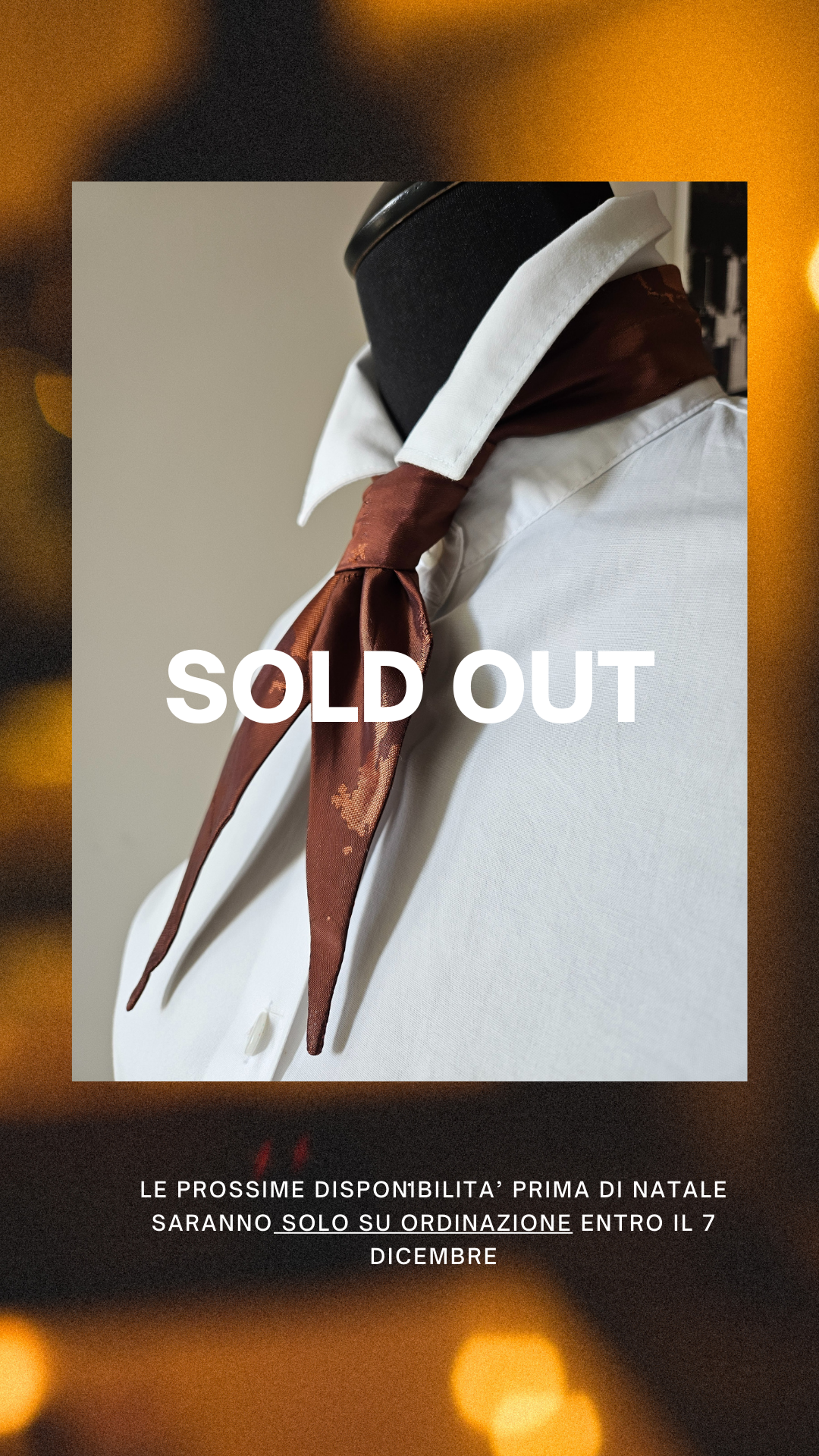 Cravatta da donna - Geographic bronze